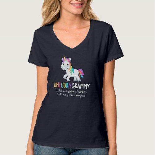 Unicorn Grammy Cute Magical Funny Christmas T_Shirt