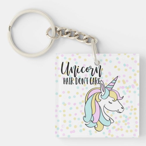 unicorn hair bachelorette party favor jewelry hair keychain