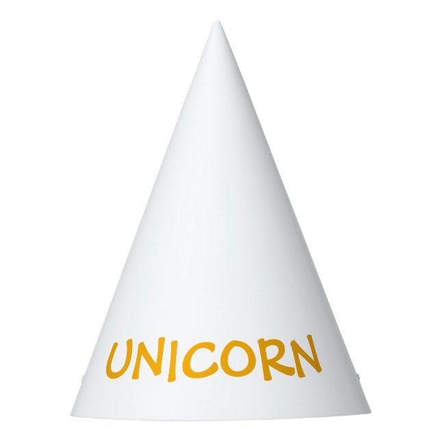 UNICORN - Halloween Costume - Party Hat (Front)