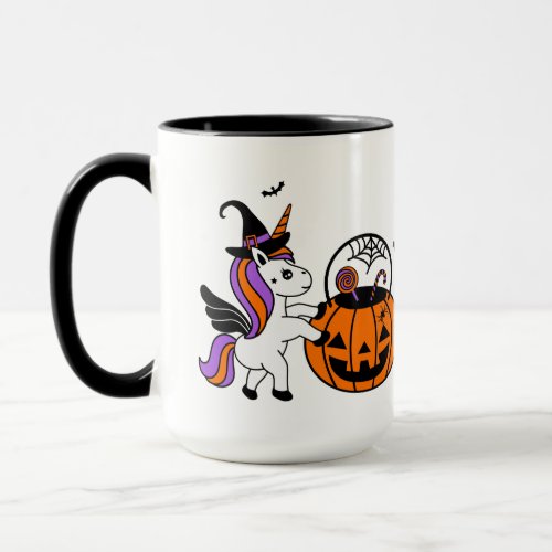 unicorn halloween day Mug