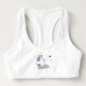 Unicorn Hammer Thrower Sports Bra (Front)
