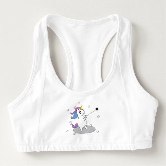 Unicorn Hammer Thrower Sports Bra (Front)
