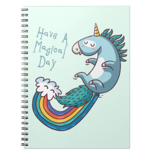 Unicorn "Have a Magical day" Notebook