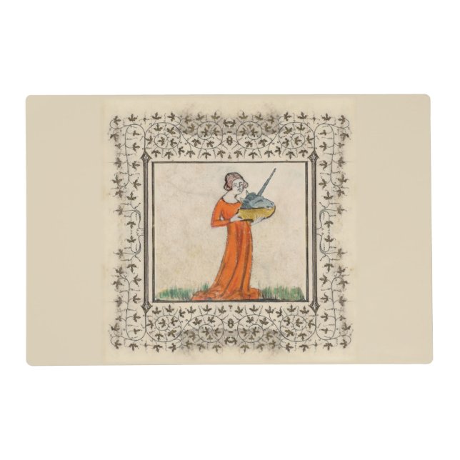 Unicorn Head Customizable Placemat (Back)