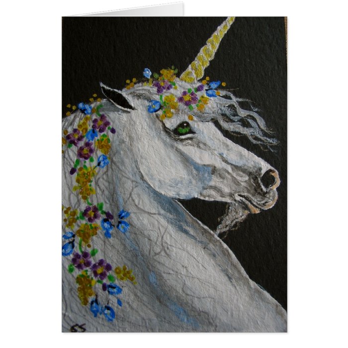 Unicorn Head Greeting Card