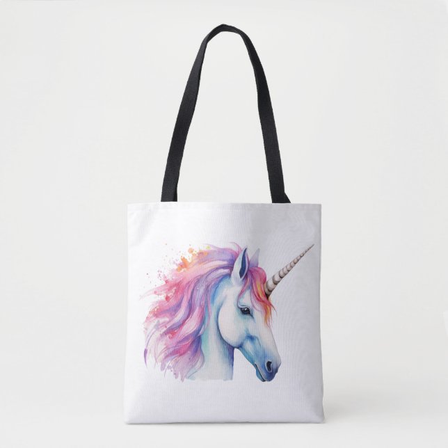 Unicorn Head  Tote Bag (Front)