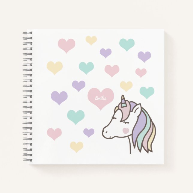 Unicorn Hearts Notebook (Front)