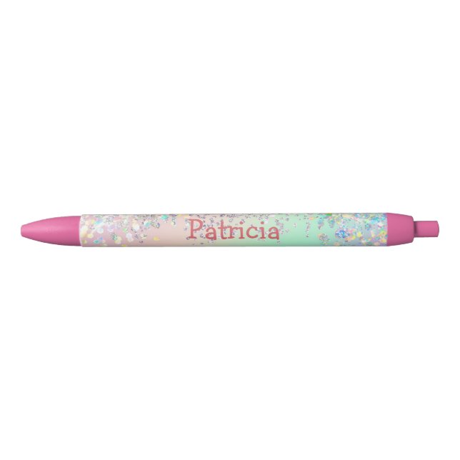 Unicorn Holographic Glitter  Pen (Front)