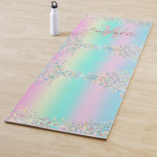 Unicorn Holographic Glitter Yoga Mat