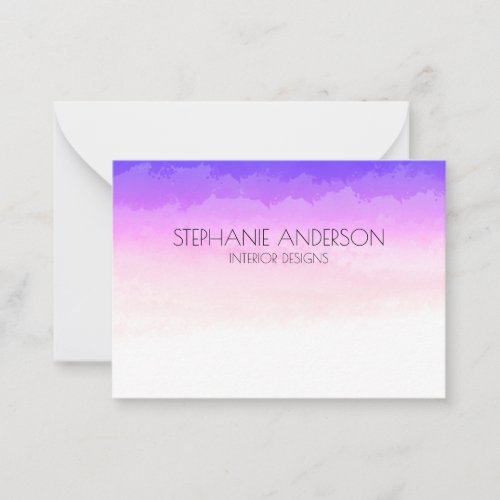 Unicorn Holography Watercolor Note Card