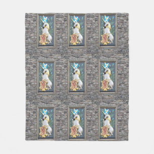 Unicorn, Holyrood Palace Fleece Blanket