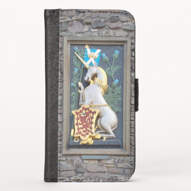 Unicorn, Holyrood Palace iPhone Wallet Case (Front)