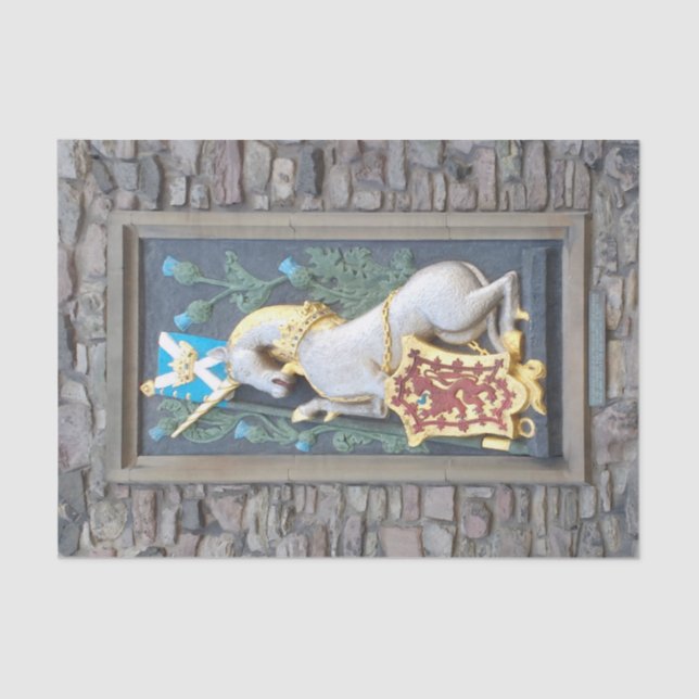 Unicorn, Holyrood Palace Tissue Paper (Front)