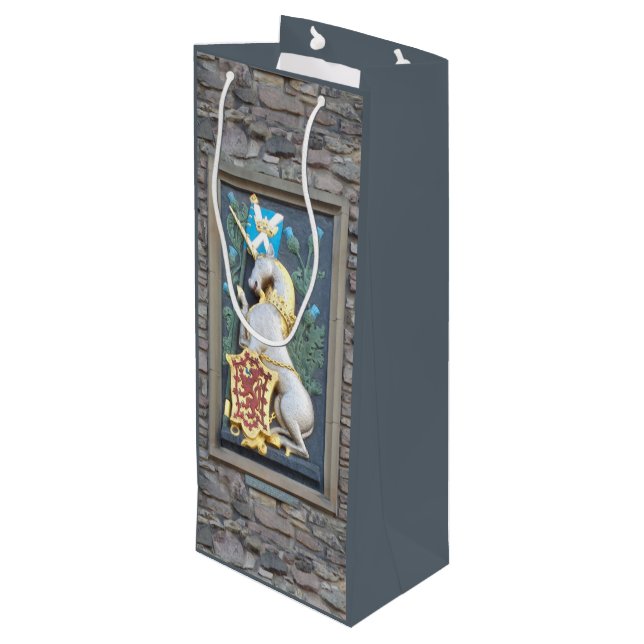 Unicorn, Holyrood Palace Wine Gift Bag (Back Angled)