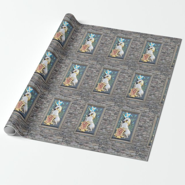 Unicorn, Holyrood Palace Wrapping Paper (Unrolled)