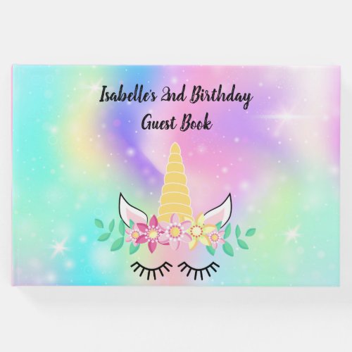 Unicorn Horn Party Guest Book