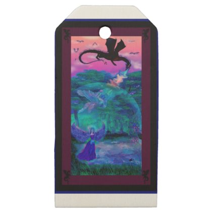 Unicorn horse angel dragon magic spell pony wooden gift tags