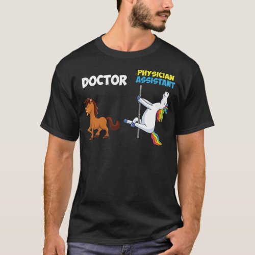 Unicorn Horse Doctor Physician Assistant erection  T_Shirt
