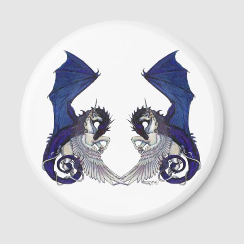 Unicorn Horse Pony Fantasy Dragon Wedding Lovers Magnet