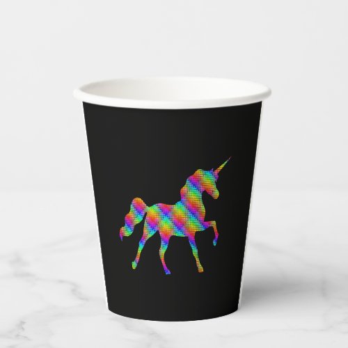 Unicorn Horse Rainbow Gift Heart Unicorn Paper Cups