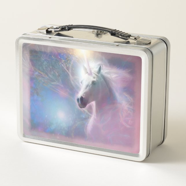 Unicorn Horse SHAFIRE Metal Lunch Box (Back)