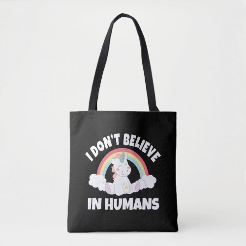 Unicorn humans tote bag