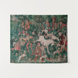 Unicorn Hunt Medieval Art, Unicorn Defends Himself Tapestry