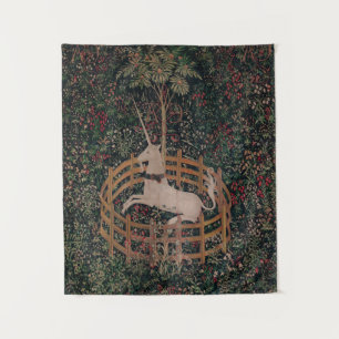 Unicorn Hunt Medieval Art - Unicorn Rests in Garde Tapestry