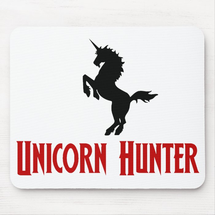 Unicorn Hunter (Black & Red) Mouse Pad