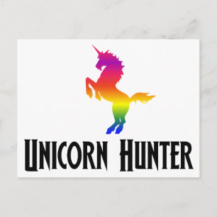 Unicorn Hunter (Rainbow) Postcard