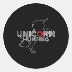Unicorn Hunting Swingers Classic Round Sticker