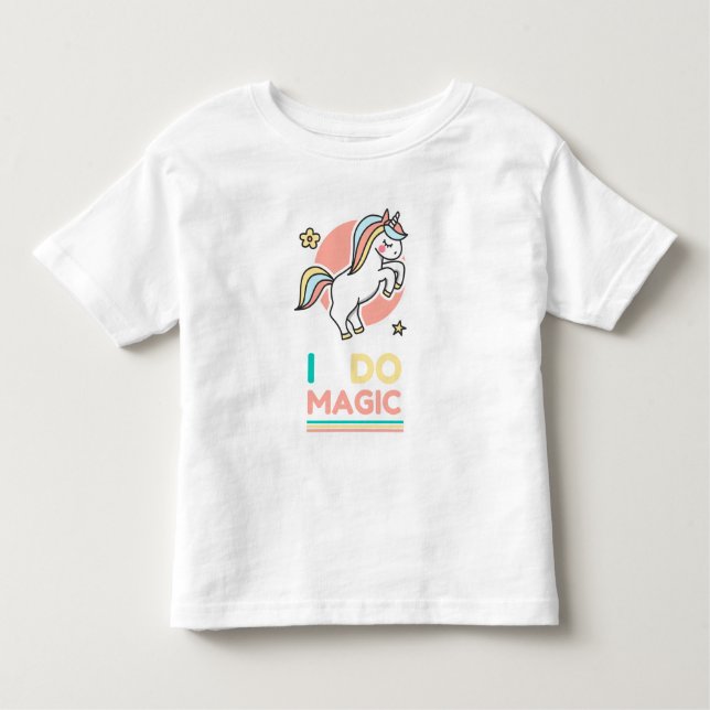 Unicorn - I Do Magic Toddler T-shirt (Front)