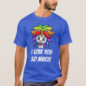 Unicorn I Love You So Much funny T-Shirt