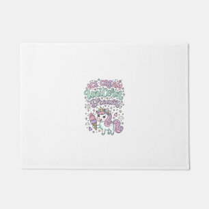 Unicorn Ice Cream Unicorn Dream Cute Pastel Produc Doormat