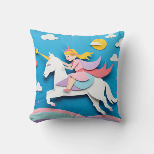 Unicorn II Square Pillow