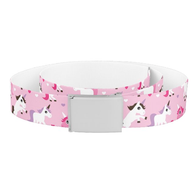 unicorn illustration kids background belt (Coil)