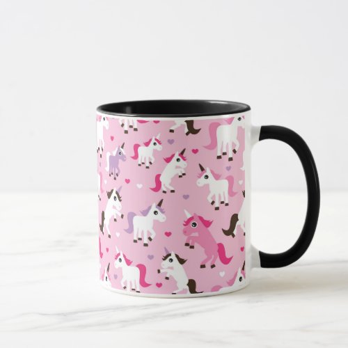 unicorn illustration kids background mug