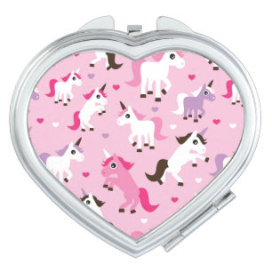 unicorn illustration kids background vanity mirror