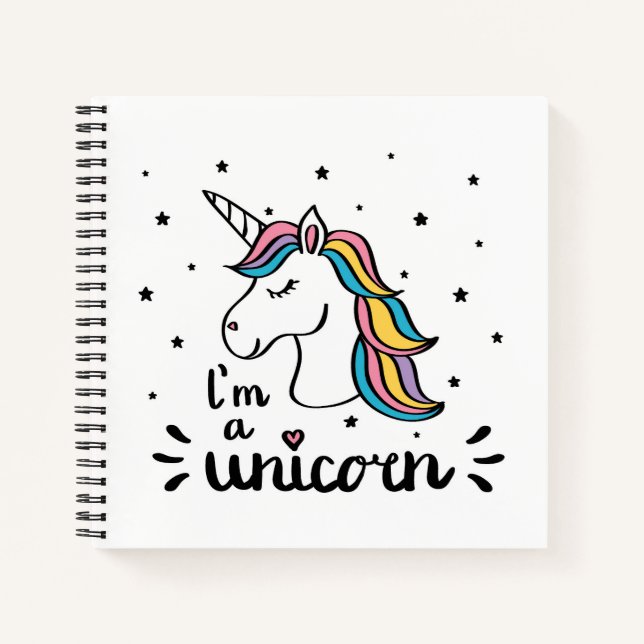 Unicorn | I'm A Unicorn Notebook (Front)