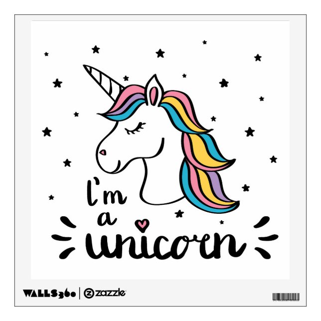 Unicorn | I'm A Unicorn Wall Decal (Front)