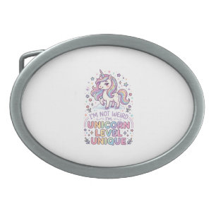 Unicorn I'm Not Weird I'm Unicorn Level Unique Ado Belt Buckle