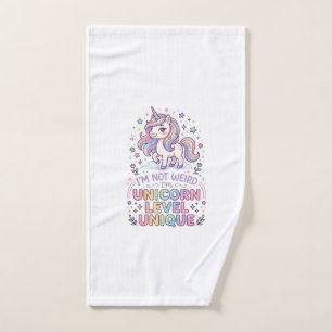 Unicorn I'm Not Weird I'm Unicorn Level Unique Ado Hand Towel