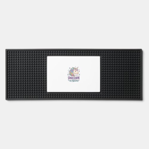 Unicorn in Bloom Bold Typography Print on Demand D Bar Mat
