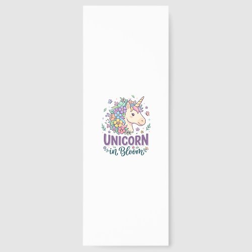 Unicorn in Bloom Bold Typography Print on Demand D Bookmarks