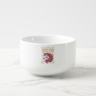 Unicorn in Bloom Stylish Zazzle Design_1 Soup Mug