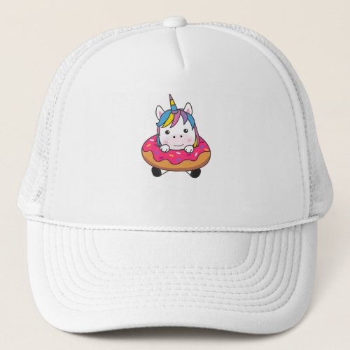 Unicorn In Donut Unicorns Are Cute Animal Girls Trucker Hat