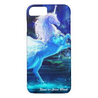 Unicorn in Moonlight Customize Name iphone iPhone 8/7 Case