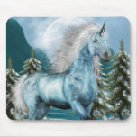 Unicorn in Moonlight Mouse Pad