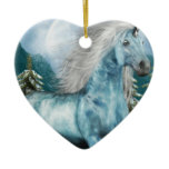 Unicorn in Moonlight Ornament