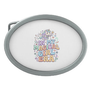 Unicorn In My Magical Girl Era Kawaii Sticker and  Belt Buckle